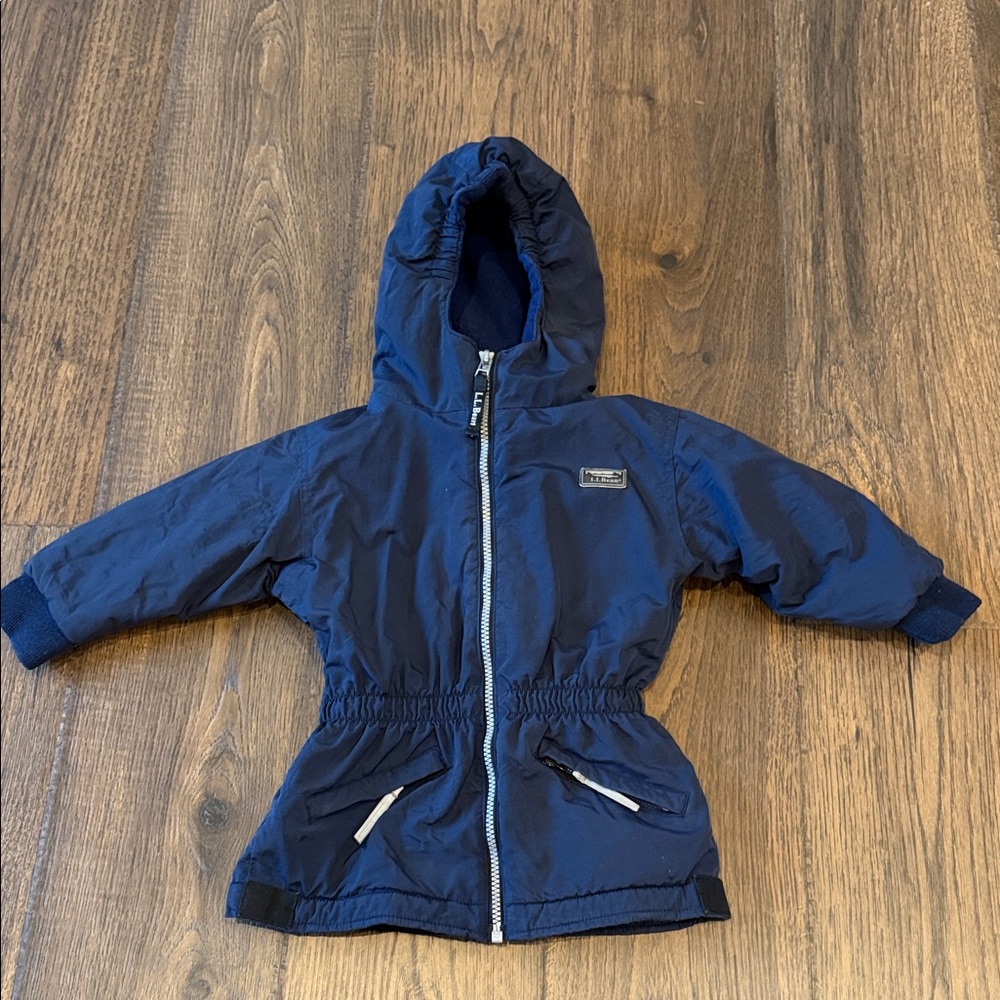 L.L. Bean Blue Fleece-Lined Jacket